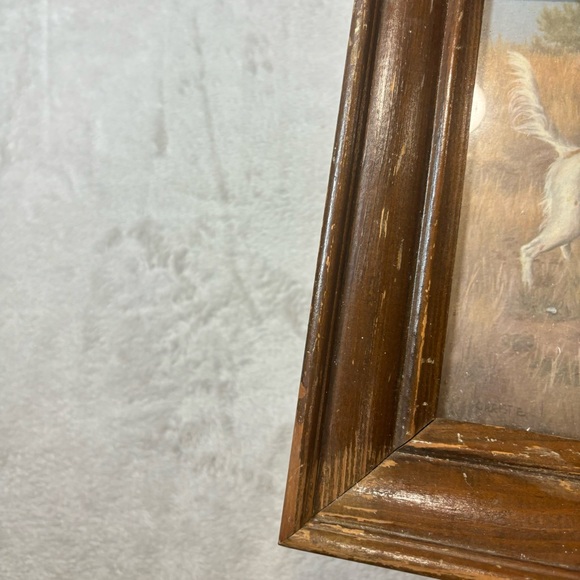 Hunting dog Print Wall Art Robert Christie  Wood Framed Setter Pointer 8 X 10 In - Picture 5 of 5